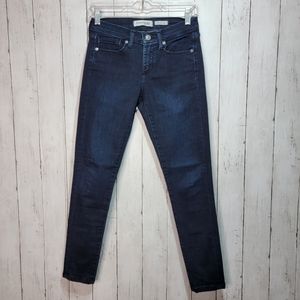 Banana Republic Women's Skinny Ankle Jeans Blue Dark Wash Stretch Size 25.